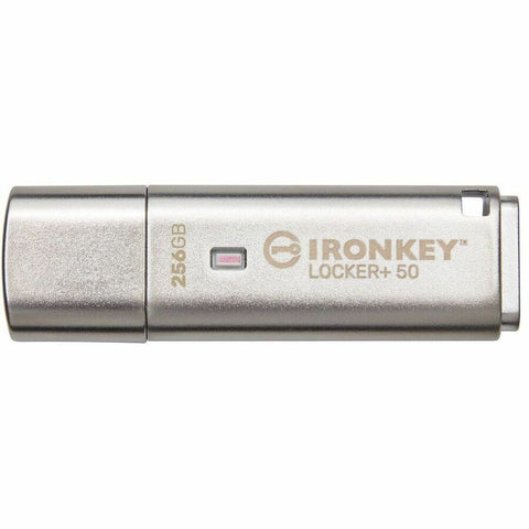Kingston 256gb Ironkey Locker Plus 50 Aes Encryption, Usbtocloud