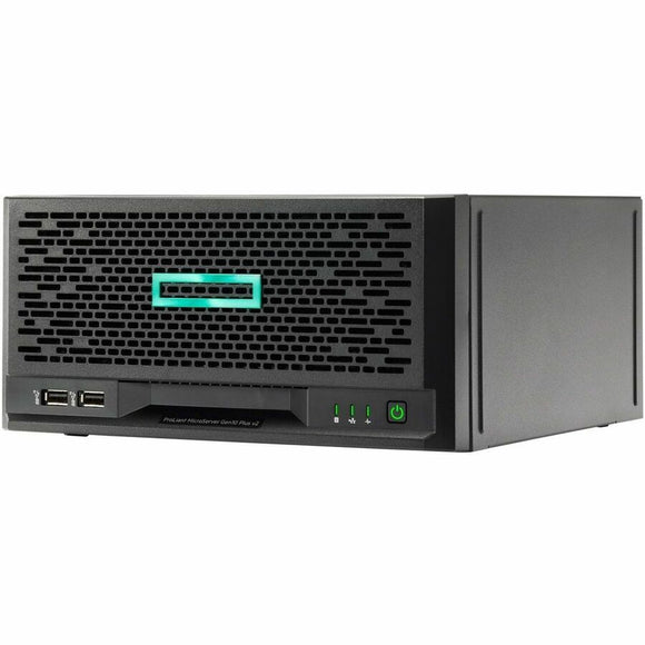 HPE ProLiant MicroServer Gen10 Plus v2 Ultra Micro Tower Server - 1 x Intel Xeon E-2314 2.80 GHz - 16 GB RAM - 1 TB HDD - Serial ATA/600 Controller