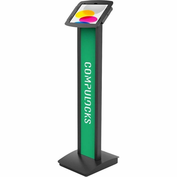 Compulocks Brands, Inc. Universal Tablet Magnetic Brandable Floor Stand Plus Hub Black