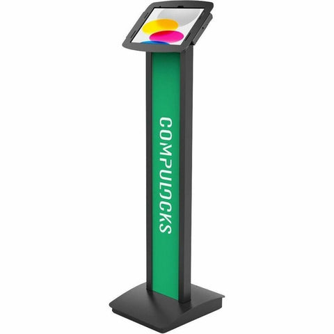 Compulocks Brands, Inc. Universal Tablet Magnetic Brandable Floor Stand Plus Hub Black