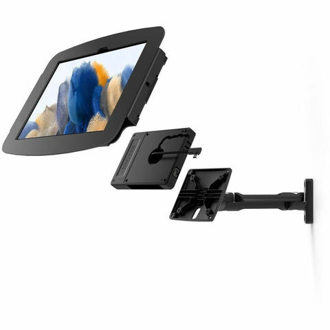 Compulocks Brands, Inc. Galaxy Tab A8 10.5  Space Enclosure Swing Wall Mount Plus Hub Black