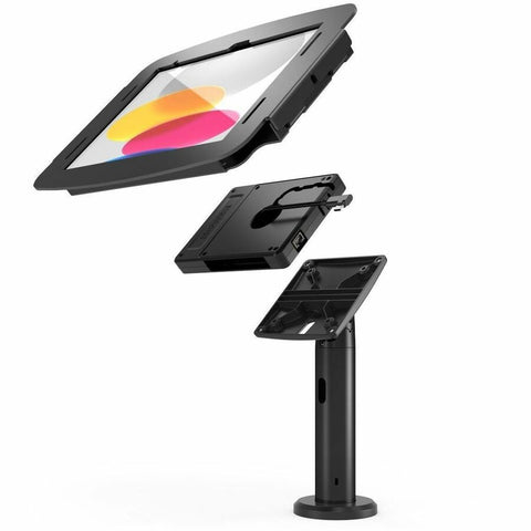 Compulocks Brands, Inc. Ipad 10.9  10th Space Enclosure Tilting Stand 8  Plus Hub Black