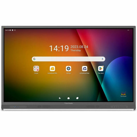 Viewsonic 65in Viewboard 4k Ultra Hd Interactive Flat Panel Display Ifp6552-2ed With Vb-wi