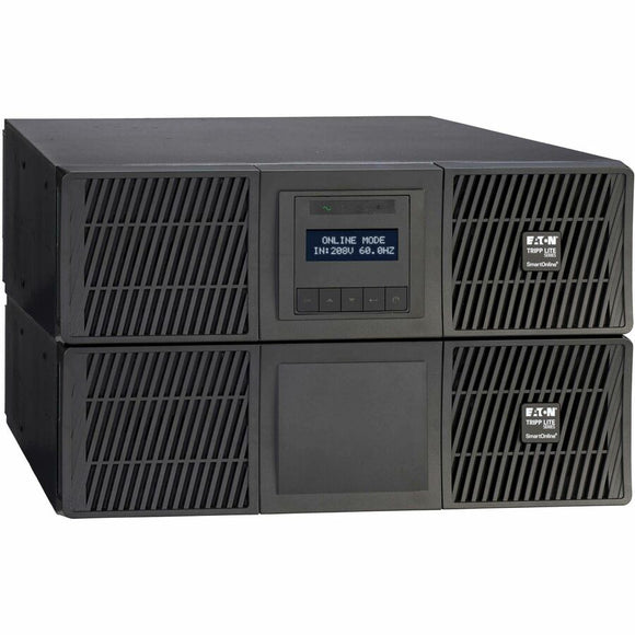 Eaton Tripp Lite Series SmartOnline 6000VA 5400W 120/208V Online Double-Conversion UPS with Stepdown Transformer - 18 5-20R, 2 L6-20R and 1 L6-30R Outlets, L6-30P Input, Network Card Included, Extended Run, 6U Battery Backup