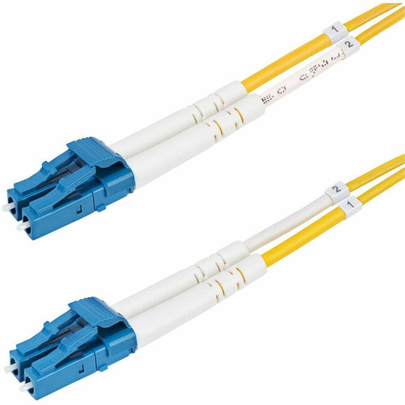 StarTech.com 3m (9.8ft) LC to LC (UPC) OS2 Single Mode Duplex Fiber Optic Cable, 9/125µm, 10G, LSZH Fiber Patch Cord