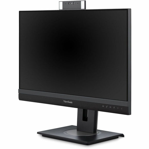 ViewSonic VG2457V 24 Inch 1080p Video Conference Docking Monitor with Windows Hello Compatible IR Webcam, Advanced Ergonomics, and 90W USB C for Home and Office