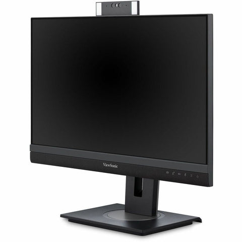 ViewSonic VG2457V 24 Inch 1080p Video Conference Docking Monitor with Windows Hello Compatible IR Webcam, Advanced Ergonomics, and 90W USB C for Home and Office