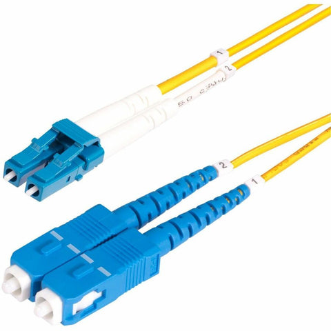 Startech 15m (49.2ft) Lc To Sc (upc) Os2 Single Mode Duplex Fiber Optic Cable, 9/125m, 10