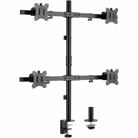 Rocstor Ergoreach Ep5 Premium Quad Screen Monitor Mount, C-clamp & Grommet- Supports Up