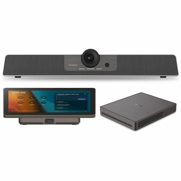 ViewSonic TRS10-UB TeamJoin Bundle for Microsoft Teams Rooms w/ Conferencing Camera, Compute Engine Mini PC, Touch Console