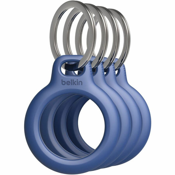 Belkin International Inc Keychain, Pc, Blue, 4pk