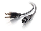 C2G 6ft Laptop Power Cord - 18 AWG - NEMA 5-15P to IEC320C5