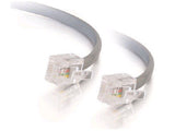 C2G 50ft RJ11 6P4C Straight Modular Cable