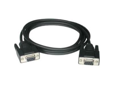 C2G 10ft DB9 F/F Null Modem Cable - Black