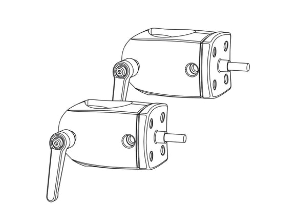 Ergotron DS100 Series Outboard Pole Clamps