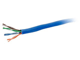 C2G 1000ft Cat6 Bulk Ethernet Network Cable-Solid UTP-Plenum CMP Blue TAA