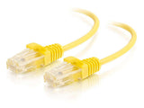 C2G 10ft Cat6 Ethernet Cable - Slim - Snagless Unshielded (UTP) - Yellow