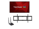 ViewSonic ViewBoard IFP5550-E1 - 55" Diagonal Class LED-backlit LCD display Bundle - interactive - with built-in media player and touchscreen (multi touch) - with ViewSonic Dual Band Wireless Module, Wall Mount