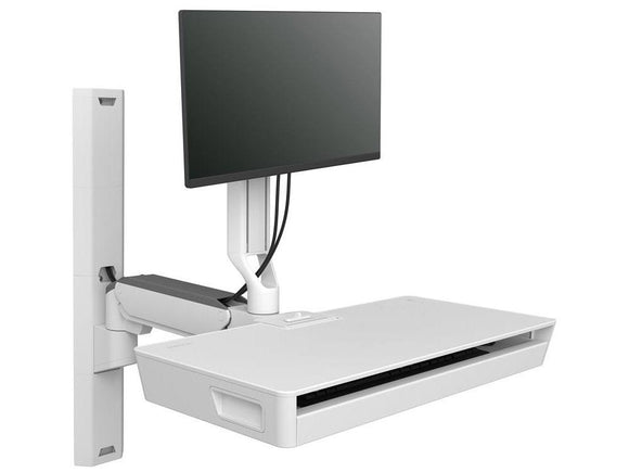 Ergotron CareFit Combo System with Worksurface mounting kit - modular - for LCD display / keyboard - white -  INCLUDES 34