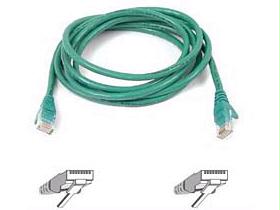Belkin International Inc 15ft Cat6 Snagless Patch Cable, Utp, Green Pvc Jacket Material, 23awg, 50 Micron