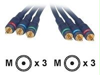 C2g Video Cable - Rca Component Video Left Connector - Male Left Gender - Rca Compon