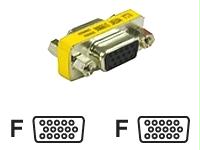 C2g Hd15 F/f Mini Gender Changer - Nickel - Change A Male Vga Connection To A Female