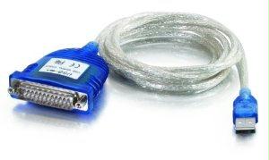 C2g 6ft (1.8m) Usb To Db25 Serial Rs232 Adapter Cable
