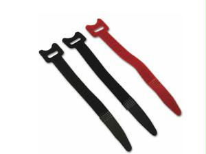 C2g 6in Hook And Loop Cbl Straps Blk 12pk
