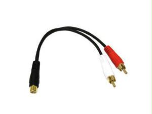 C2g Av Cable - Rca Left Connector - Female Left Gender - Rca Right Connector - Male