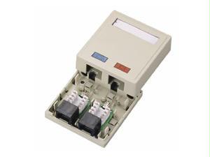 C2g Cat5e Surface Mount Box 2-port Wht
