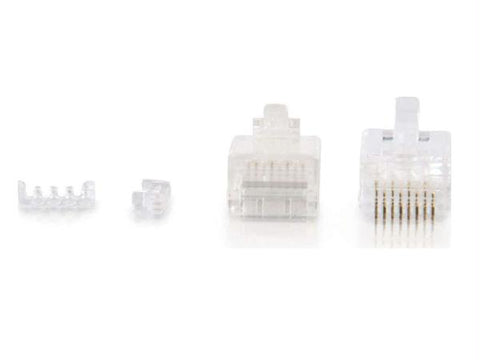 C2g Network Plug - Male Right Gender - Rj-45 Right Connector - Clear - No Fiber Type