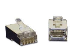 C2g Rj45 Stp Cat5 Mod Plug Rnd Sld/str 10pk - Manufactured From High-impact Clear Po