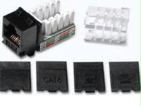 C2g Cat6 90 Keystone Jack Blk - Provides A Secure Cable Connection,includes 110-type