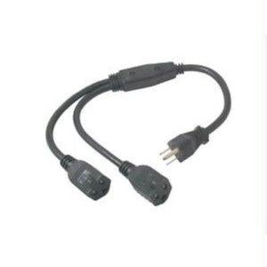 C2g 1.5ft 1 To 2 Power Cord Splitter Taa