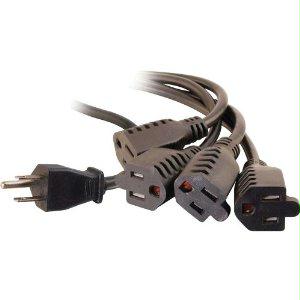 C2g Power Cord - Nema 5-15p - Power Nema 5-15r - Length: 1.5 Length - Black - Jacket