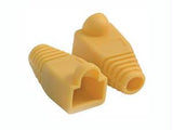 C2G RJ45 PLUG COVER 6.0MM OD YELLOW 50PK TAA