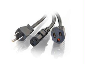 C2g 3ft Pwr Splitter 5-15p To 5-15r+c13 Taa