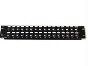 C2g Blank Keystone Patchpanel 12-port- Cutouts Accept Virtually All Snap-in Jacks; A