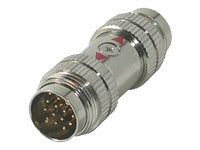 C2g Rapidrun 15p Din Coupler M-m - Allows Two Runner Cables To Be Coupled For Added
