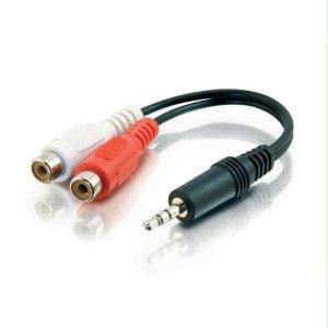 C2g 3.5mm Stereo Male To 2 Rca Female Y Cbl