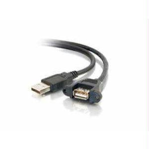 C2g 3ft Usb 2.0 Am To Af Panel Mount Cable