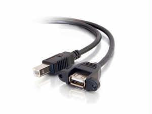 C2g Av Cable - Usb-a Left Connector - Female Left Gender - Usb-b Right Connector - M
