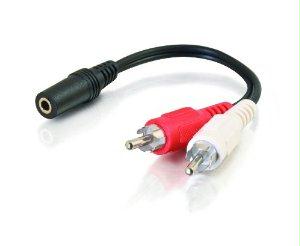 C2g 3.5mm Stereo Female To 2 Rca Male Y Cbl