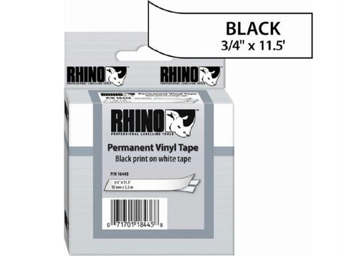 Newell-dymo Rhino 3/4in (19mm) White Vinyl Label