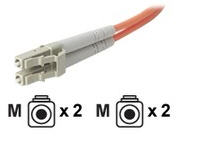 Belkin International Inc Duplex Fiber Optic Cable  Lc/lc;50/125; 7 Meters