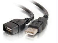 C2g Extension Cable - Usb-a Left Connector - Male Left Gender - Usb-a Right Connecto