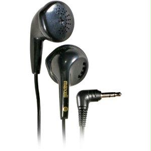 Maxell Wired 3.5mm , Opp On-ear Wired Earbud (no Mic) 4ft Cord- Black