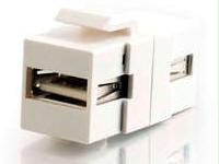 C2g Usb Keystone A-a F/f - White Taa - Provide A Full Range Of Solutions For Voice,