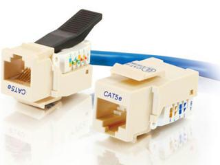 C2g Cat5e Tooless Keystone Wo Pcb Ivory Taa