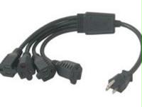 C2g 3ft 1 To 4 Power Cord Splitter Taa